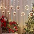 3D Curtain LED Christmas String Lights Fairy Light with 8 Flashing Modes
